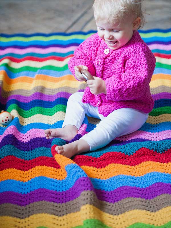 Reparatie mogelijk Autonoom Ritueel Ripple Deken - Annelies Baes | Haakpatronen & Crochet designs