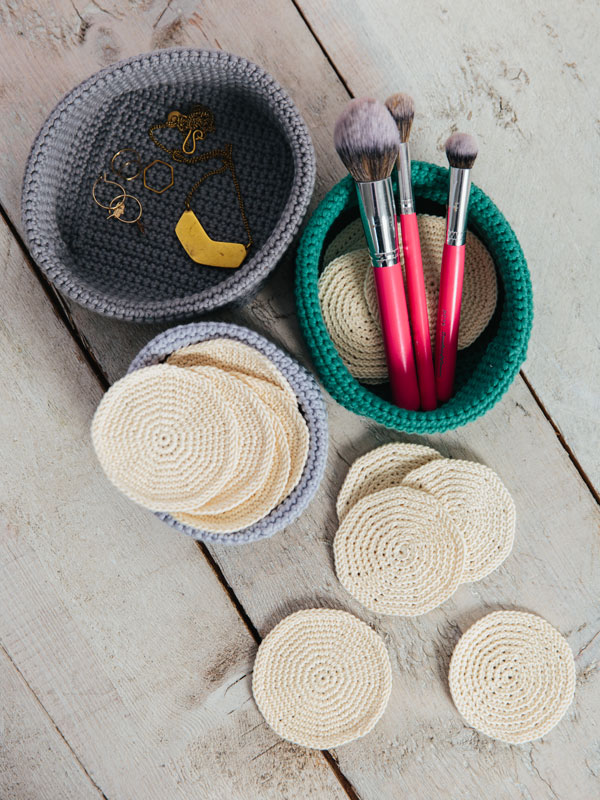 cabine Beschuldiging Scheur Make-up pads en mandjes - Annelies Baes | Haakpatronen & Crochet designs