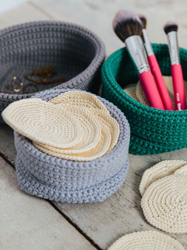cabine Beschuldiging Scheur Make-up pads en mandjes - Annelies Baes | Haakpatronen & Crochet designs