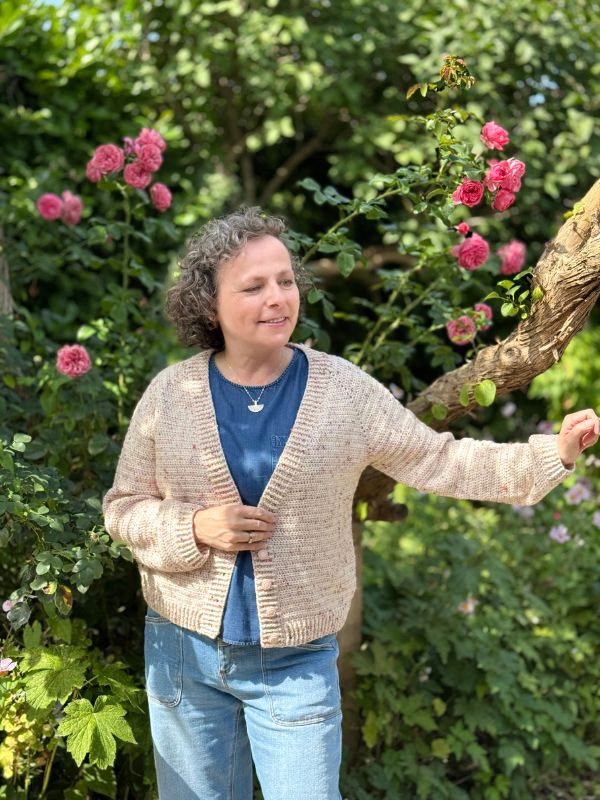Basic Topdown dk Cardigan - Afbeelding 3
