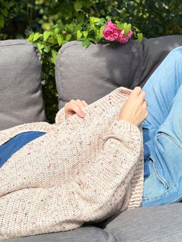 Basic Topdown dk Cardigan - Afbeelding 7