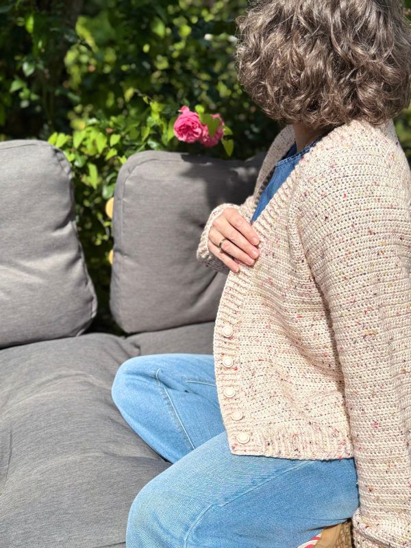 Basic Topdown dk Cardigan - Afbeelding 15