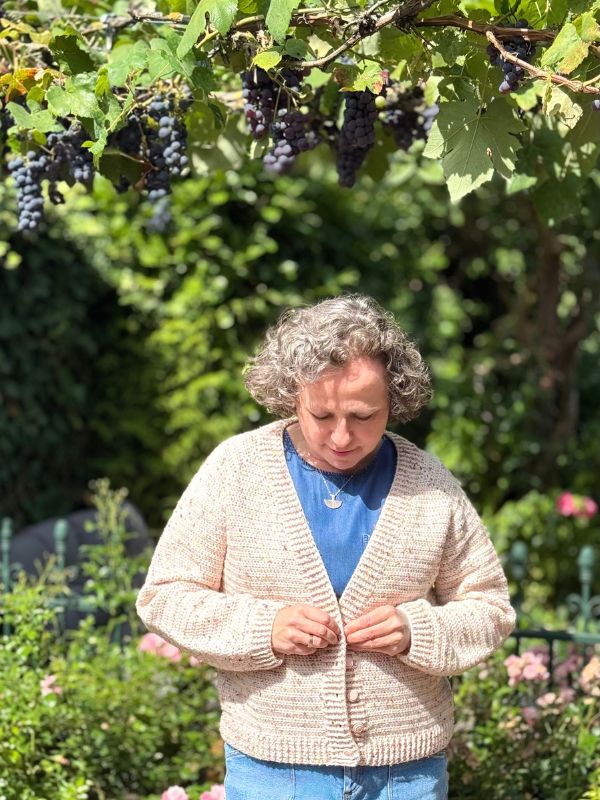 Basic Topdown dk Cardigan - Afbeelding 9